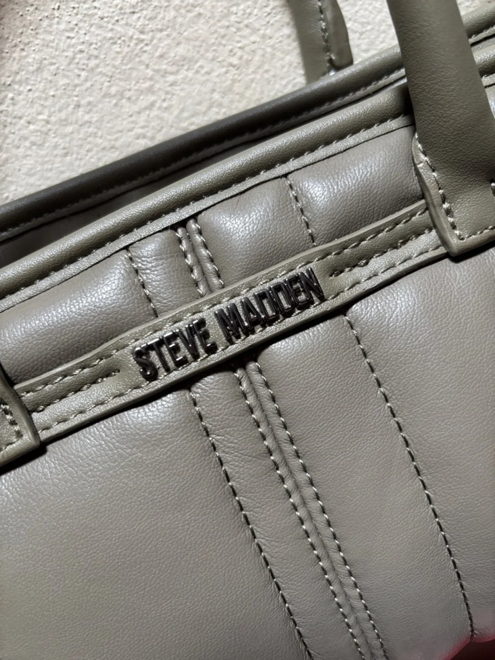 Steve Madden Olive Quilted Mini Satchel Crossbody - Picture 2 of 8